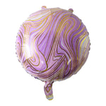 Easy-to-use round foil balloon for parties