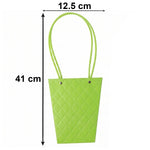 Size guide for flower packaging bag in product images