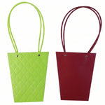 Stylish foldable floral gift bag in multiple colors