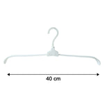 Collapsible plastic clothes hanger size reference for fit and capacity