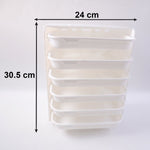 ventilated plastic layers of 6-tier wall mounted food storage rack