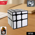 Mirror Cube  3x3 Puzzle Cube With Reflective Silver Surfaces