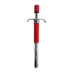 Top view of stainless steel gas lighter with rust-proof finish