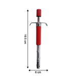 Ergonomic handle detail of Supermom Dragon stainless steel gas lighter