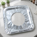 Aluminium gas stove protector cover on burner to keep it clean