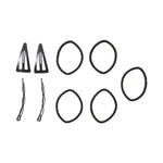 Hair styling bands and clips combo for daily use