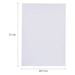 Measurement guide showing A4 size glossy photo paper dimensions