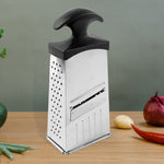Stainless steel multipurpose kitchen grater and slicer tool