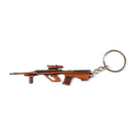 Stylish miniature metal sniper rifle key holder