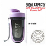 Gym supplement shaker bottle, portable and durable