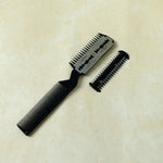 Razor blade hair cutter for precise trimming