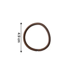 Close-up of flexible, stretchable elastic hair ties