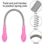 Woman holding Facial Hair Remover Spring Tool for precise hair removal