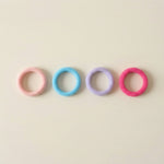 Soft, stretchy hair bands suitable for daily use and active kids