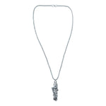 Hanuman Ji pendant elegantly displayed on a chain, ready to wear.