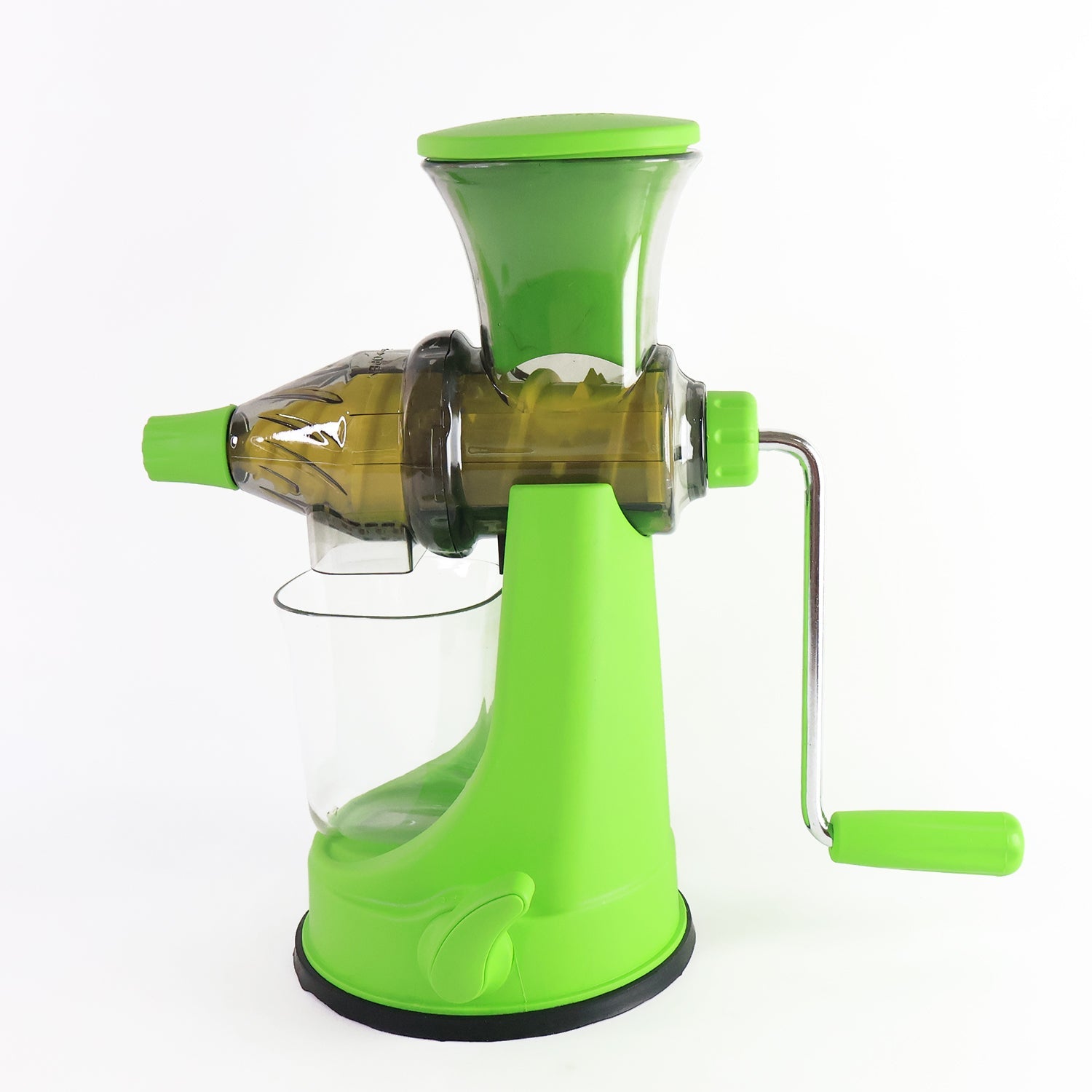 Easy hand operated juicer being used to extract juice