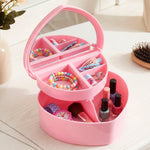 Jewelry case with multi-layer compartments