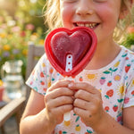 Flexible heart-shaped silicone popsicle molds for easy release