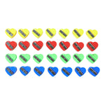 Heart design stationery sharpener set