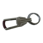 Sturdy metal key holder with dual rings for organizing multiple keys