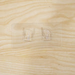 Transparent Double Hook Adhesive Wall Hook