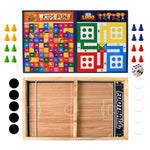Desktop football game board from the 3-in-1 wooden board game set