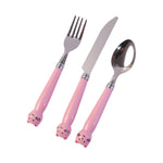 Travel-friendly kids cutlery set with case