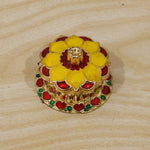 Decorative kumkum box, perfect for religious gift-giving