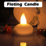 LED tealight candles providing safe and smokeless illumination for festivities