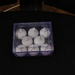 Pack of 8 battery operated round LED flameless tealight candles for party and puja use