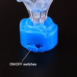 Decorative flower glow night lamp with fiber optic strands lit up