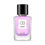 Hand holding Charade Eau De Parfum bottle showcasing premium design