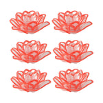 Smokeless LED lotus shaped decorative candles providing warm light atmosphere