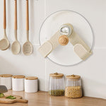Cookware lid holder clip for kitchen efficiency