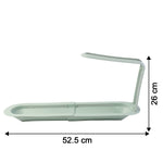 Drainage tray detail of adjustable telescopic sink organiser