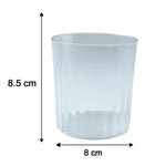 Stackable modern glass drinkware set suitable for hosting guests