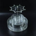 Space saving vanity organizer rack