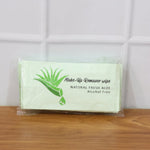 Refreshing aloe makeup remover wipes for sensitive and dry skin