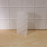 In-use plastic desk organizer with multiple compartments