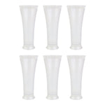 Elegant and sturdy plastic drinkware set with a non-slip matt texture