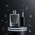 OG Beauty Calm Grey Mattify Nail Paint bottle on a minimalist background.