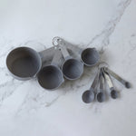 Measuring set pieces viewed from top
