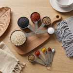 Measuring cups being used in a kitchen environment