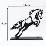 Contemporary iron horse ornament for desk or shelf