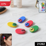 Close-up of decorative hair clip set showing unique text accent details