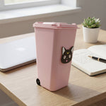 Small pen stand in mini trash can design