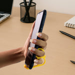 Compact plastic hand-shaped mobile phone stand in vibrant mix colors