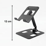 Folded metal mobile stand for portability