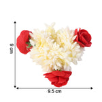 Soft and flexible artificial flower gajra hair accessory for comfortable wear