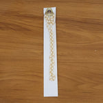 Lightweight gold accented pearl necklace for women